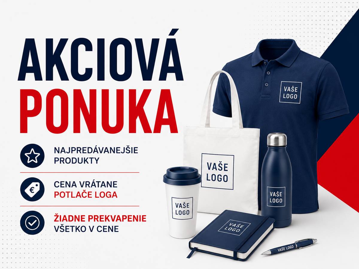Akciová ponuka reklamných predmetov s logom – chránená dielňa, náhradné plnenie
