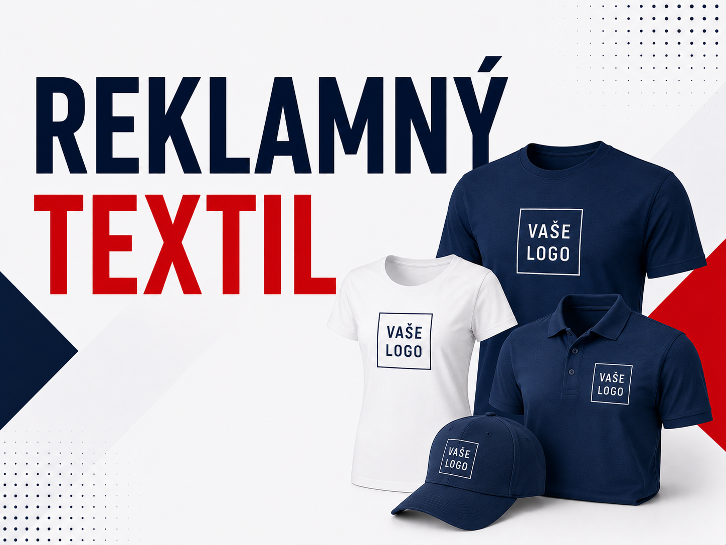 Reklamný textil s logom – potlač a výšivka pre firmy, náhradné plnenie