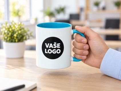 Hrnček farebné vnútro s logom