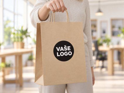 Papierová taška veľká s logom P/112
